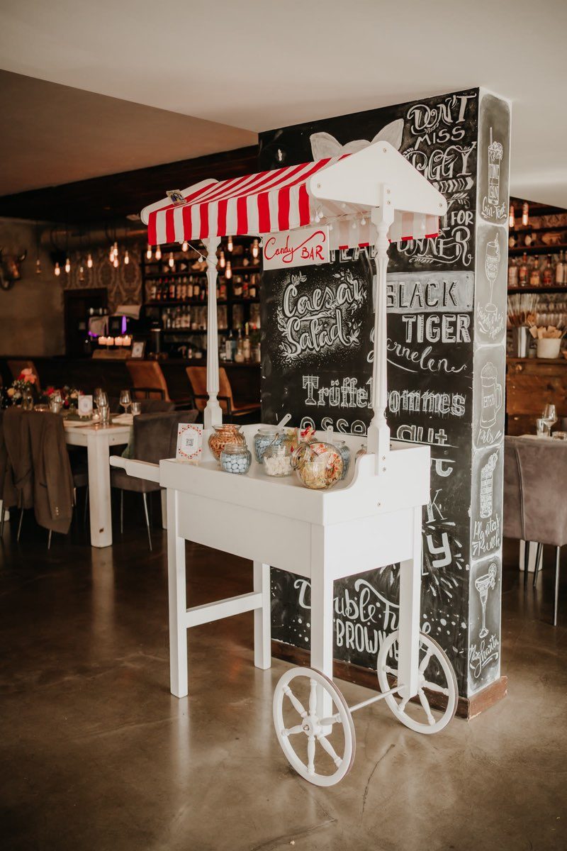 Candy Bar – Hochzeitsdetails Trüffelschwein